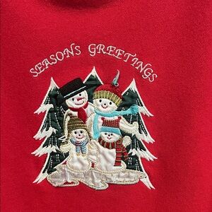Holiday Editions Red Season's Greetings Sweatshirt